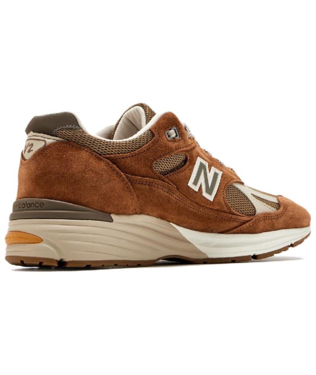 NEW BALANCE Коричневые замшевые кроссовки, фото 3