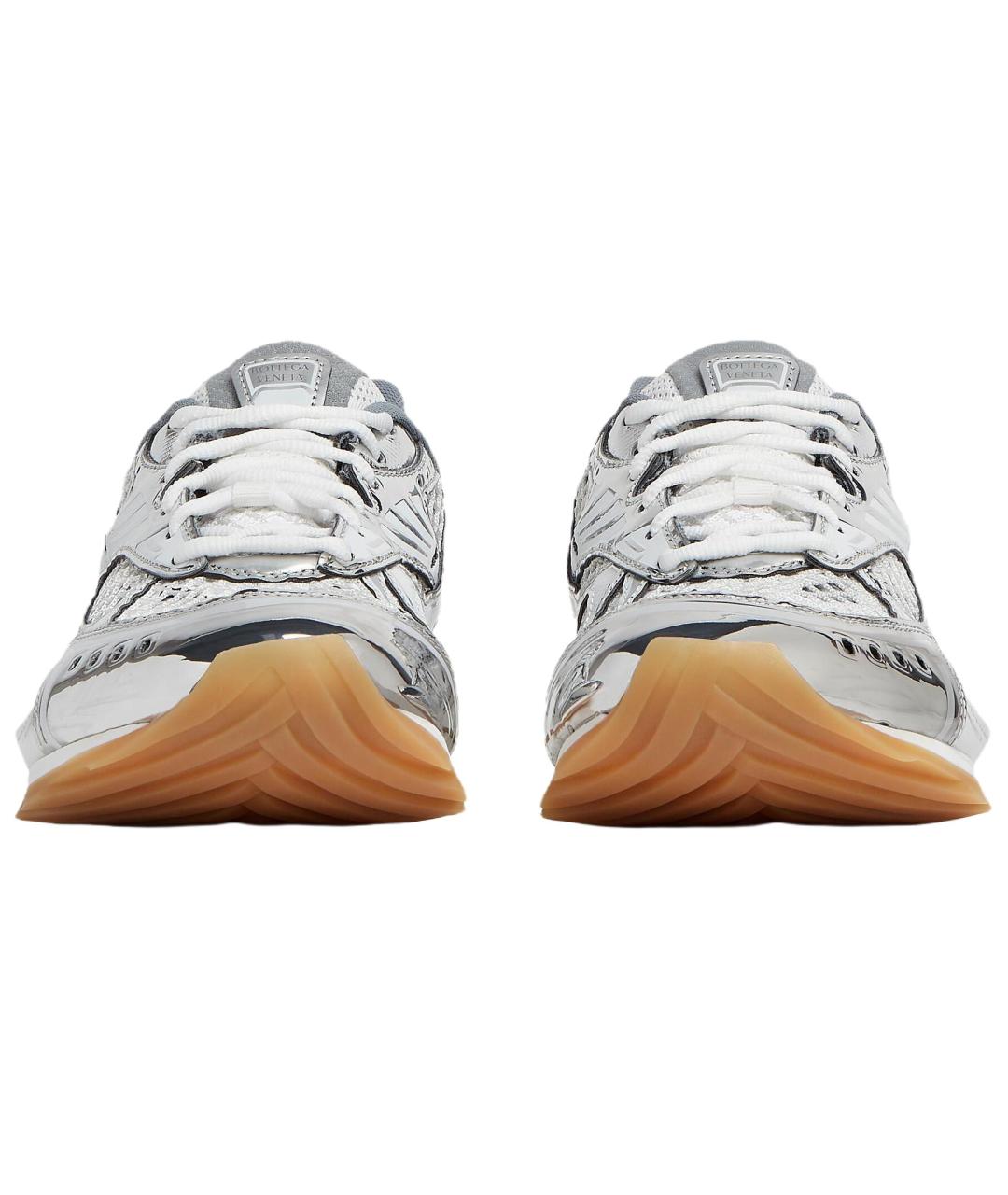 BOTTEGA VENETA Серебряные кроссовки, фото 3