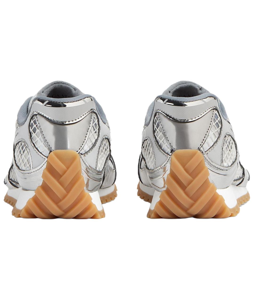 BOTTEGA VENETA Серебряные кроссовки, фото 5