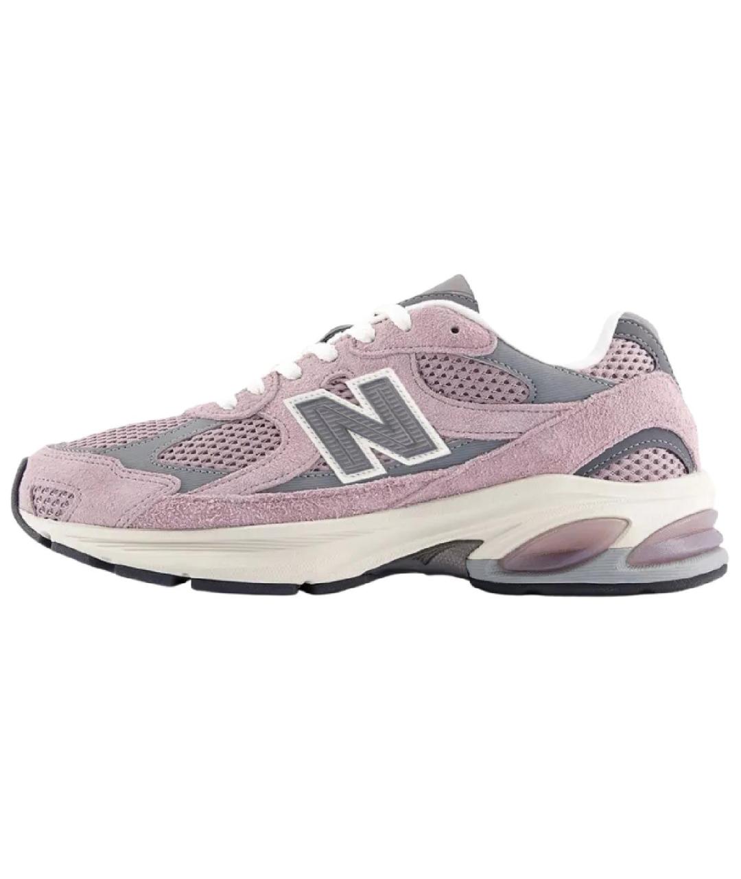 NEW BALANCE Розовые замшевые кроссовки, фото 2