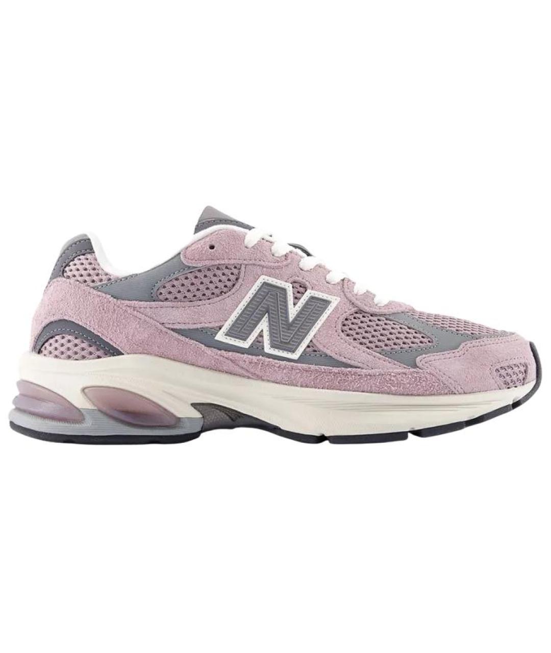 NEW BALANCE Розовые замшевые кроссовки, фото 1