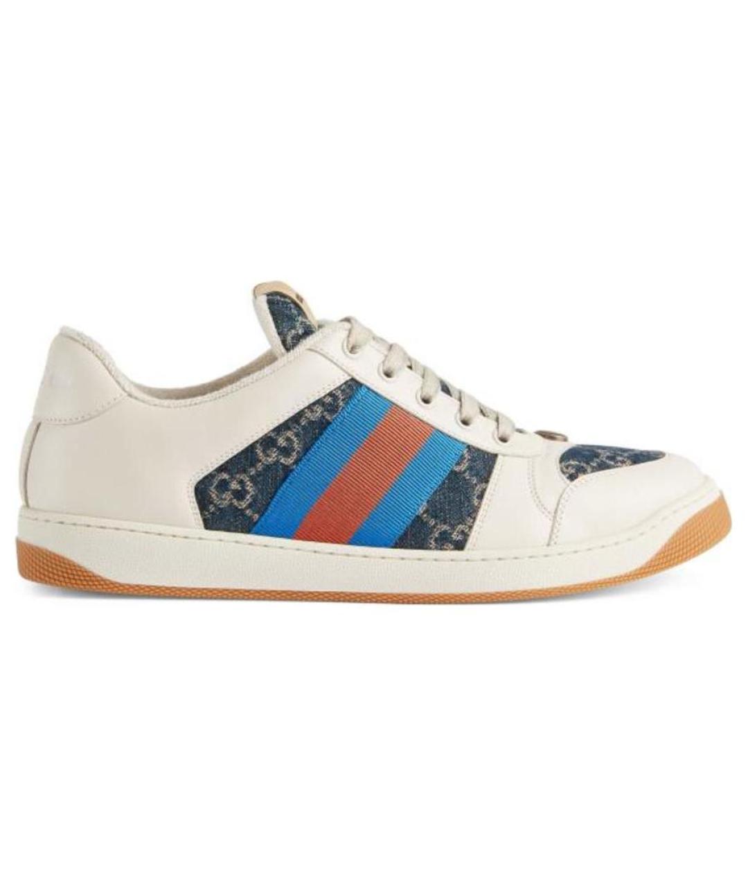 GUCCI Мульти кожаные низкие кроссовки / кеды, фото 7