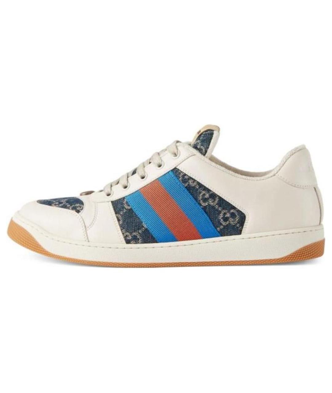 GUCCI Мульти кожаные низкие кроссовки / кеды, фото 2