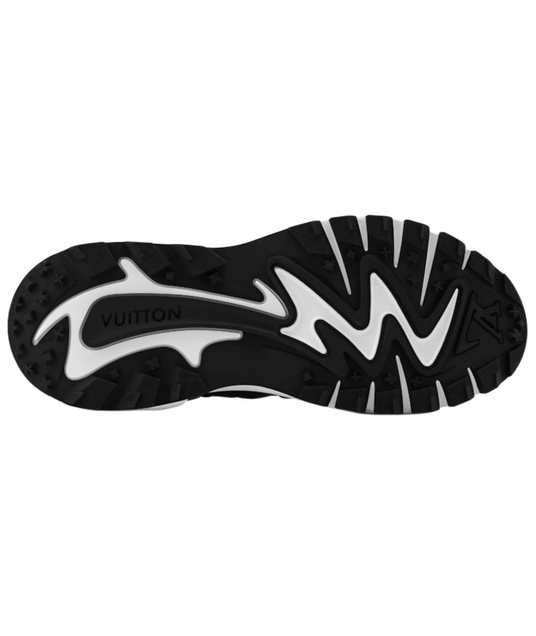 LOUIS VUITTON Черные кожаные низкие кроссовки / кеды, фото 6