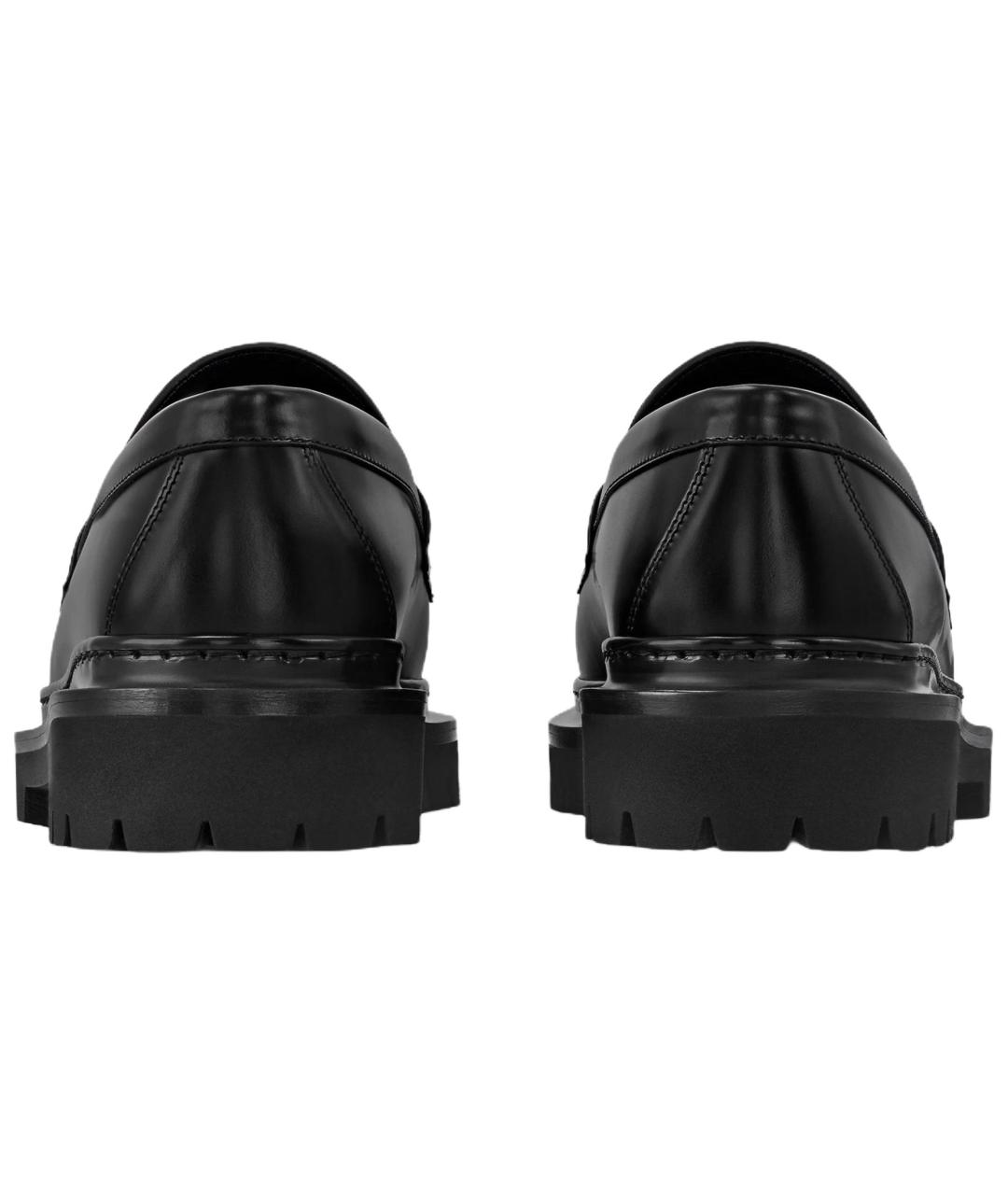 LOUIS VUITTON Черные кожаные лоферы, фото 5