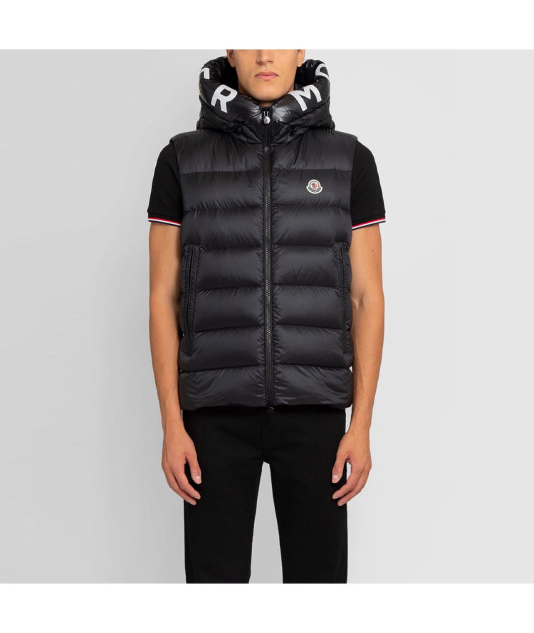 MONCLER Черный жилет, фото 3