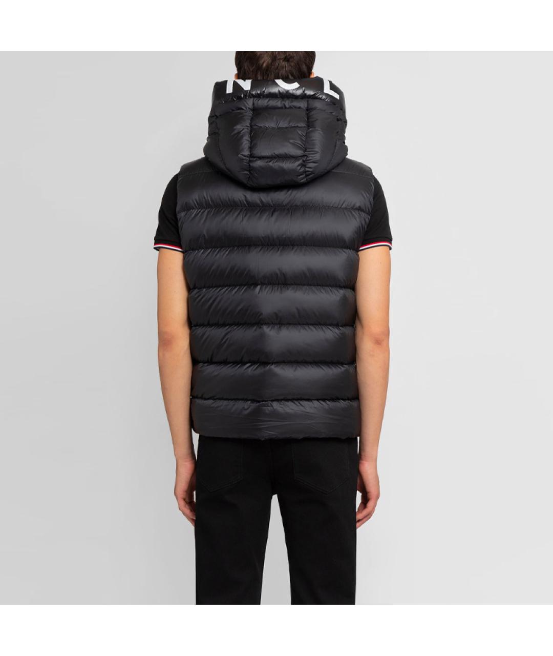 MONCLER Черный жилет, фото 4