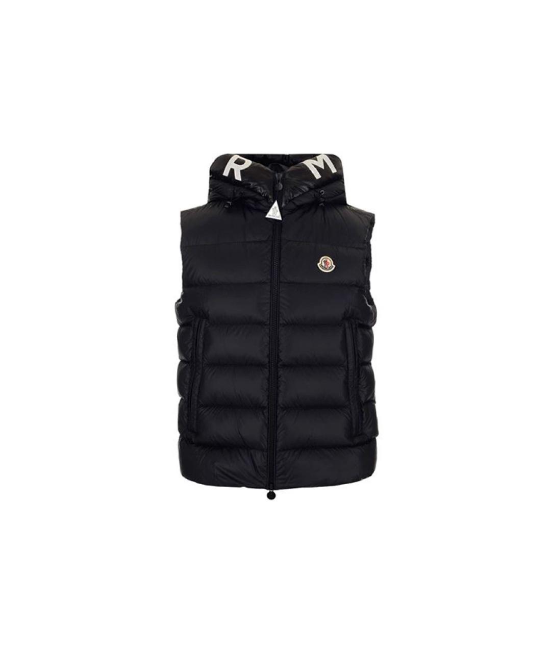 MONCLER Черный жилет, фото 1