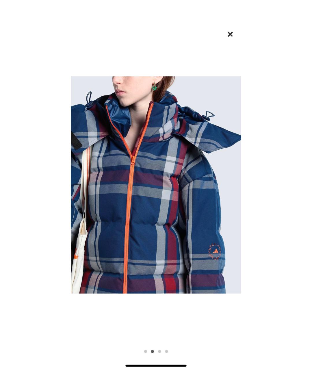 ADIDAS BY STELLA MCCARTNEY Темно-синий синтетический пуховик, фото 4