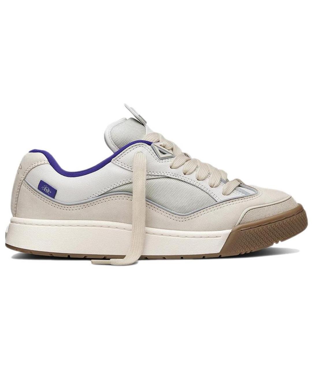 CHRISTIAN DIOR Бежевые кожаные низкие кроссовки / кеды, фото 1