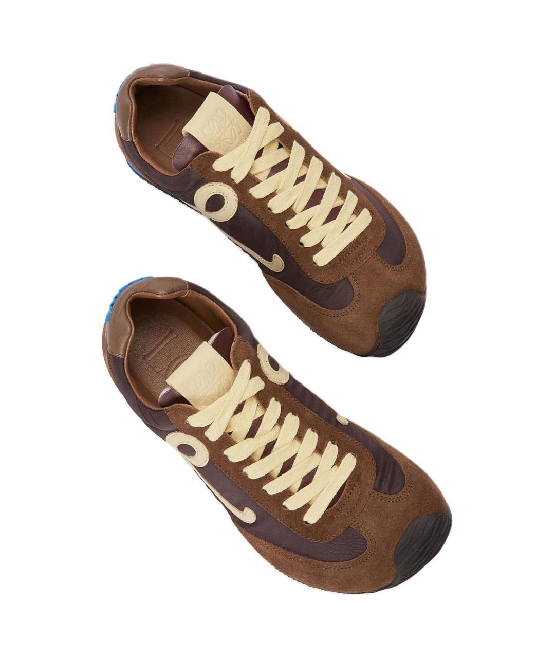 LOEWE Коричневые кроссовки, фото 5