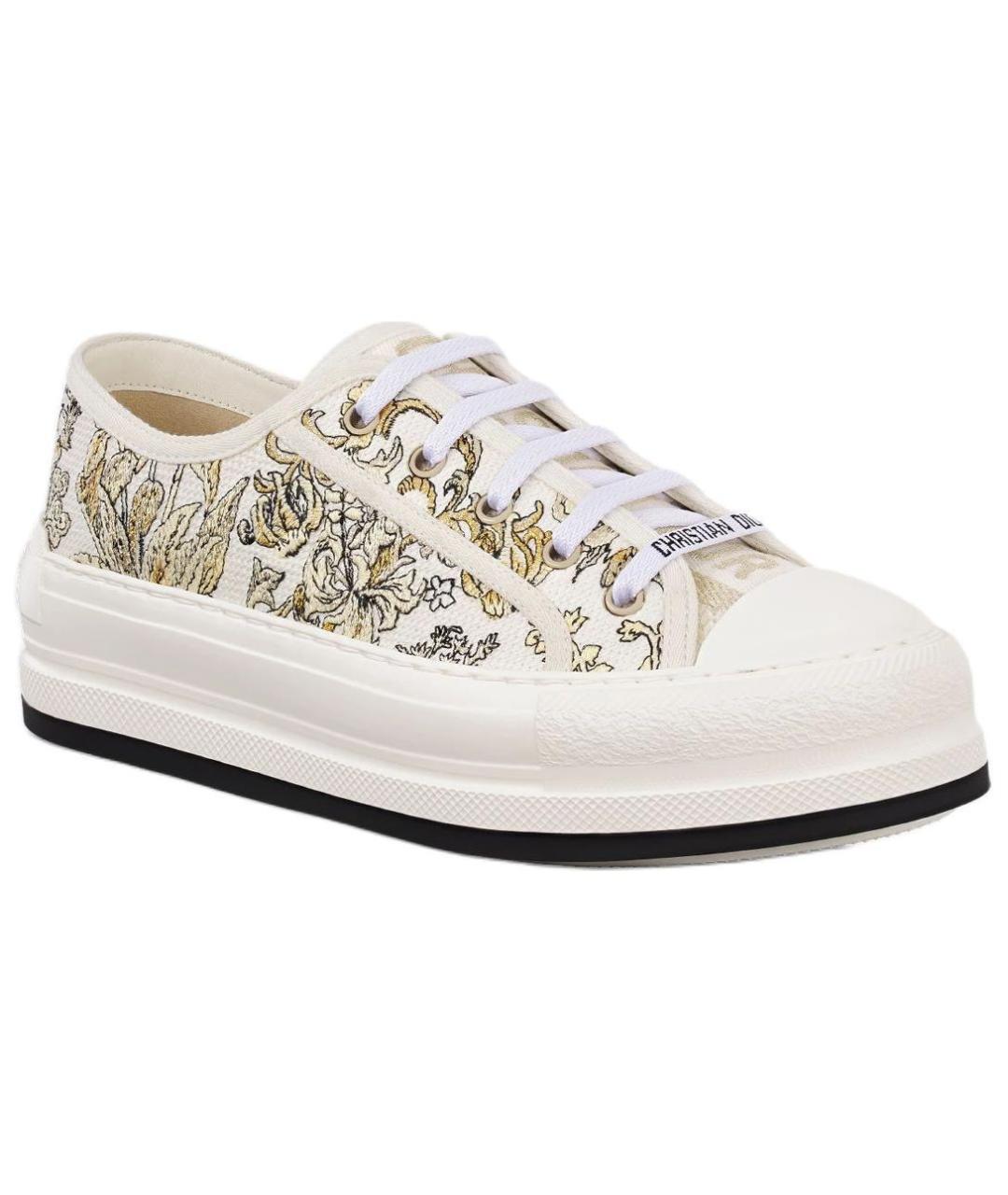 CHRISTIAN DIOR Мульти текстильные кеды, фото 4