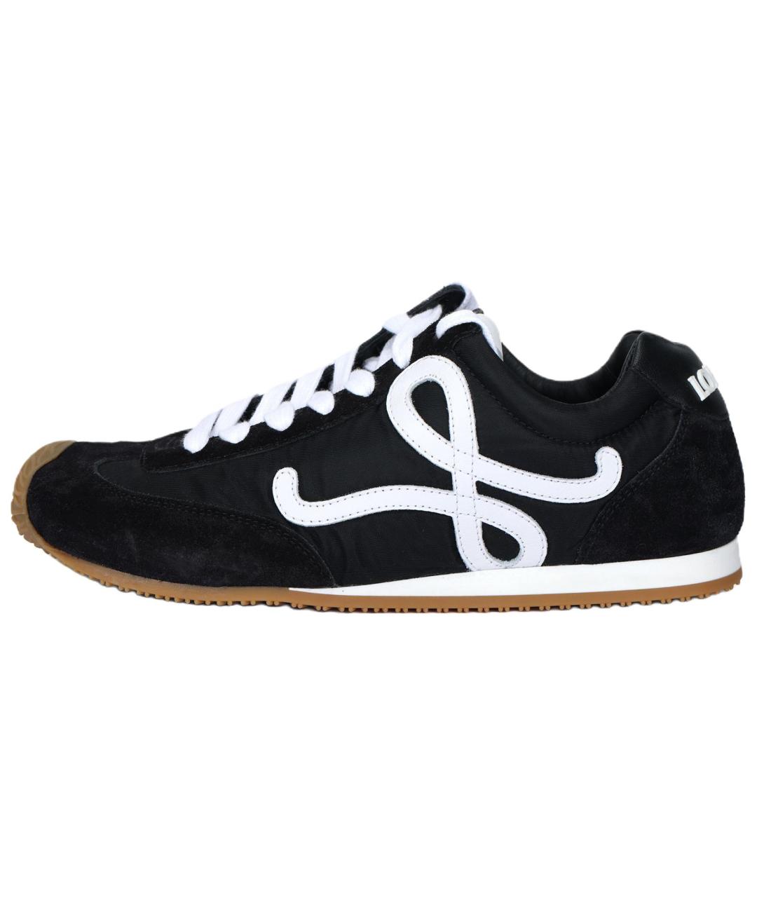 LOEWE Черные замшевые кроссовки, фото 2