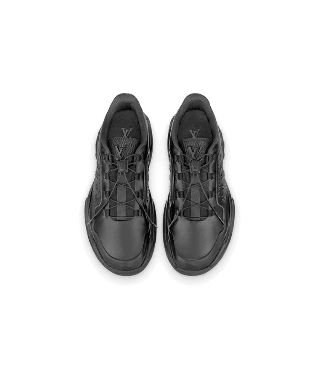 LOUIS VUITTON Черные низкие кроссовки / кеды, фото 3