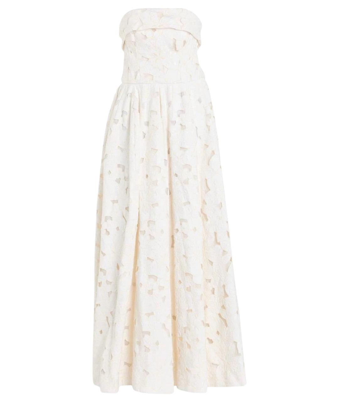 DOLCE&GABBANA Белое хлопковое коктейльное платье, фото 1