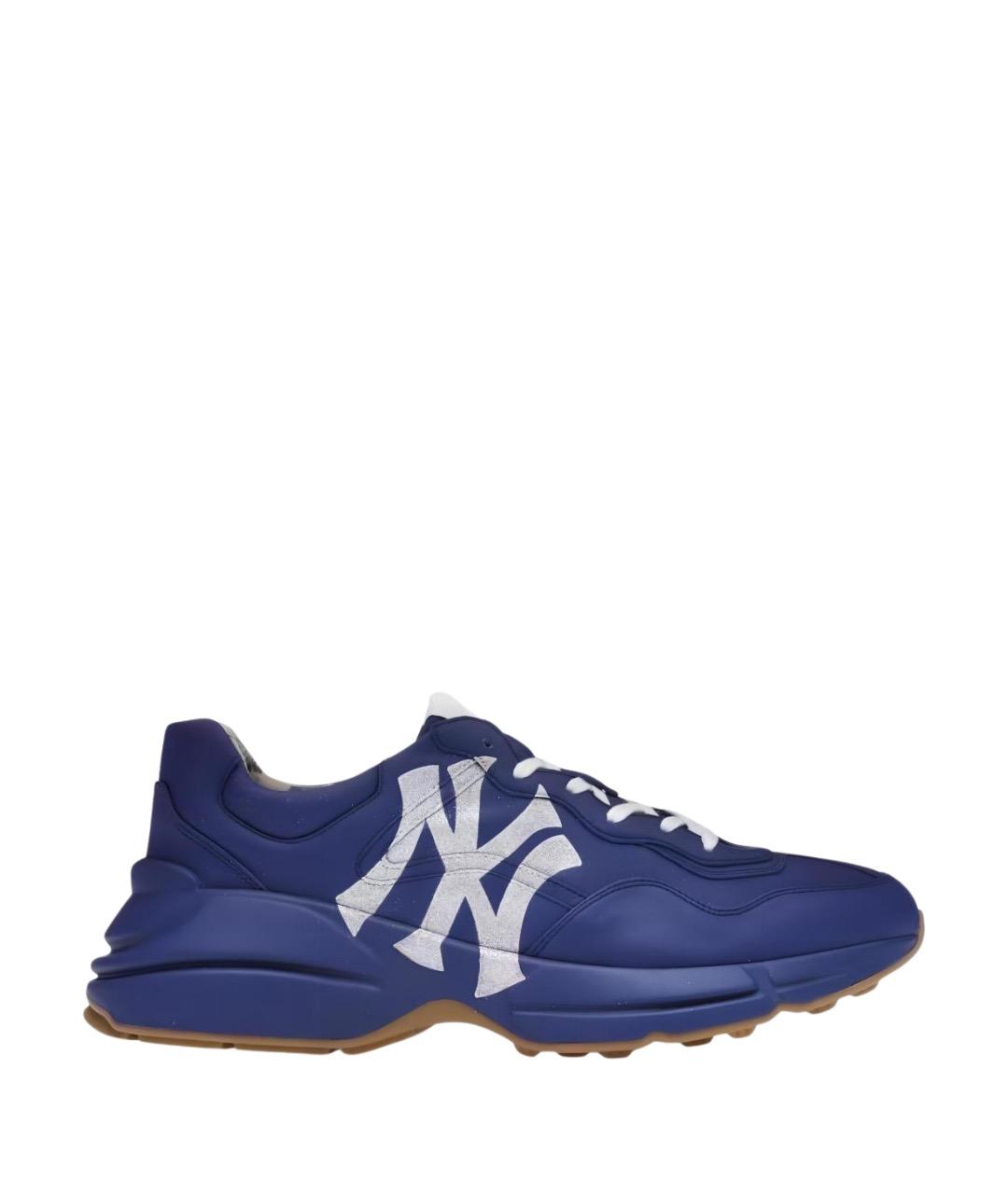 GUCCI Синие высокие кроссовки / кеды, фото 1