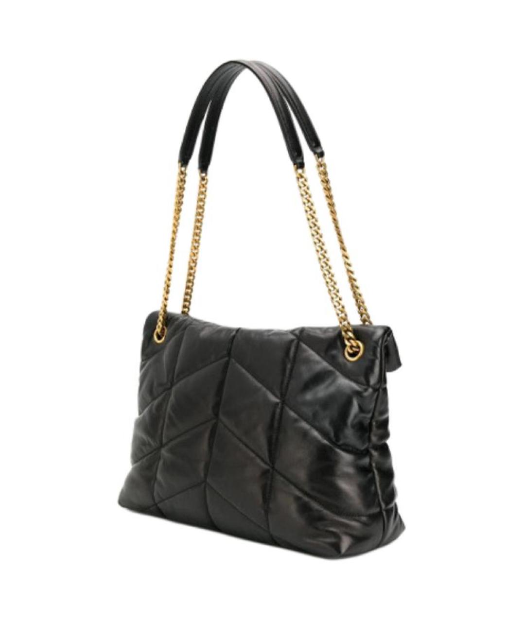 SAINT LAURENT Черная кожаная сумка через плечо, фото 4