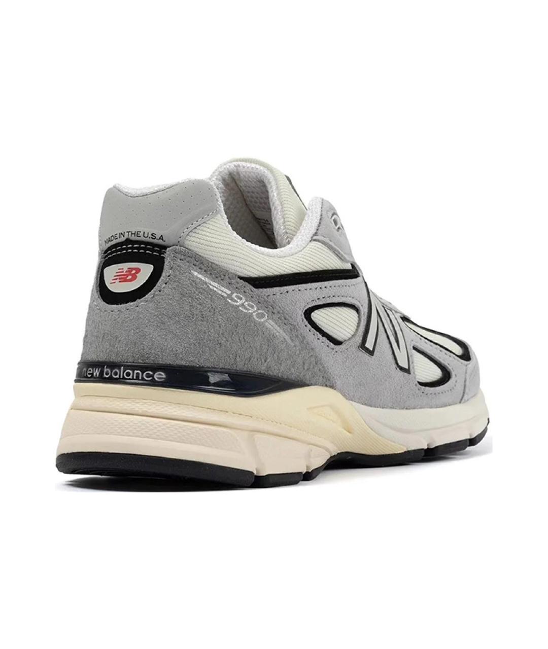 NEW BALANCE Серые замшевые кроссовки, фото 4