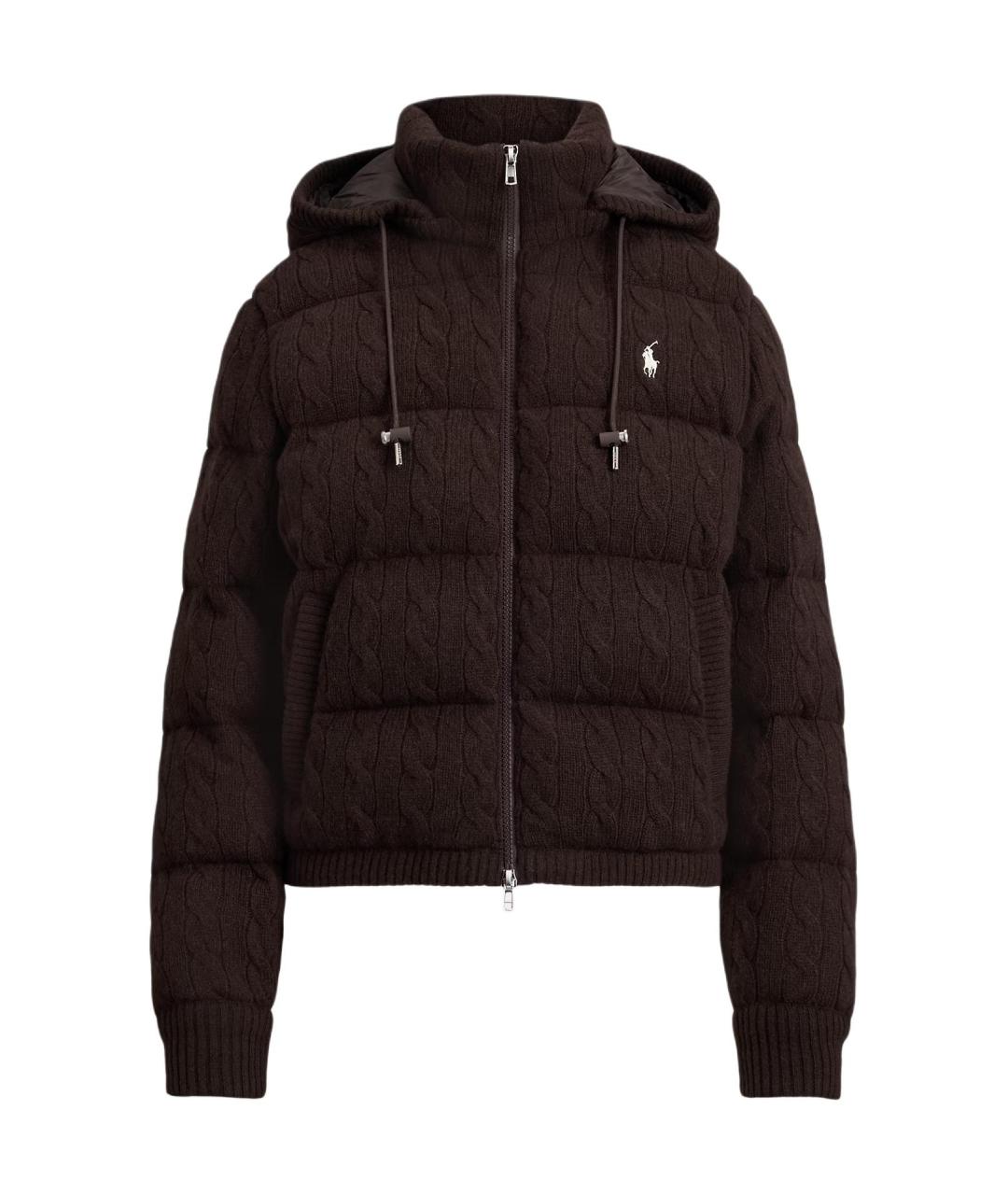 POLO RALPH LAUREN Коричневый пуховик, фото 1