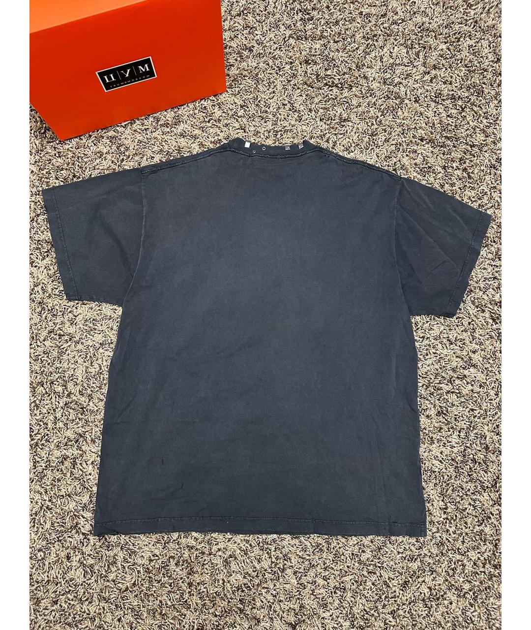 BALENCIAGA Черная футболка, фото 3