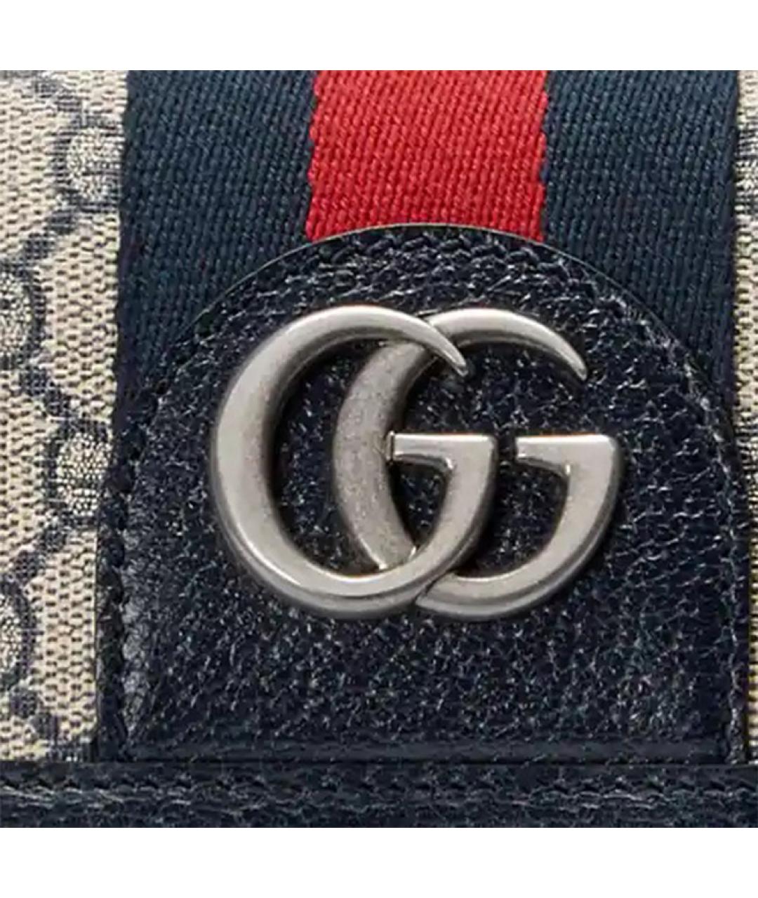 GUCCI Темно-синяя поясная сумка, фото 8