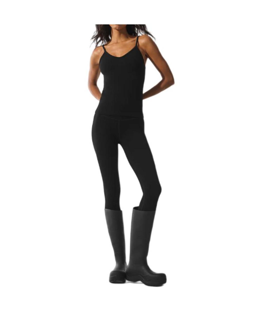 ALO YOGA Черная майка, фото 4