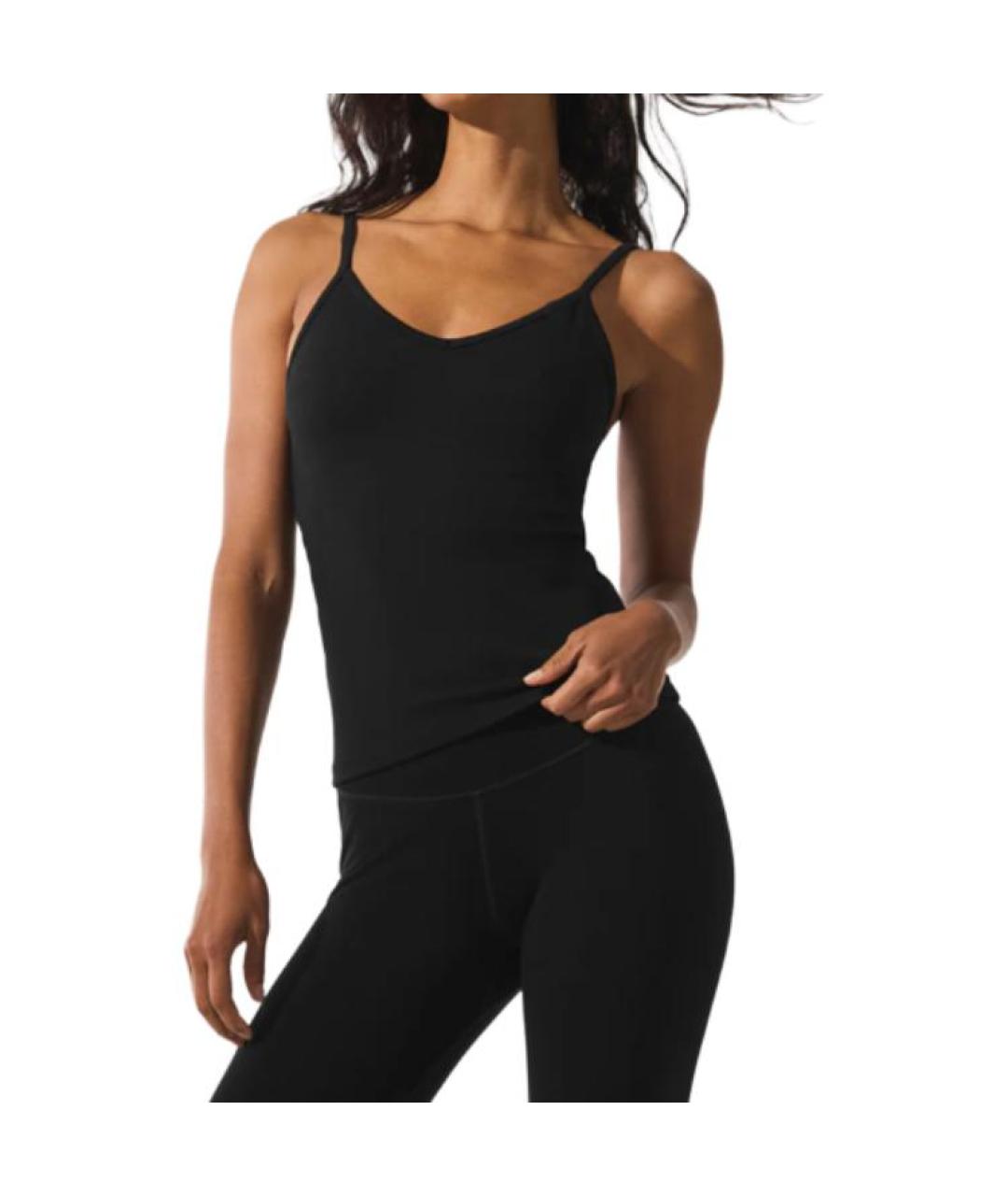 ALO YOGA Черная майка, фото 6