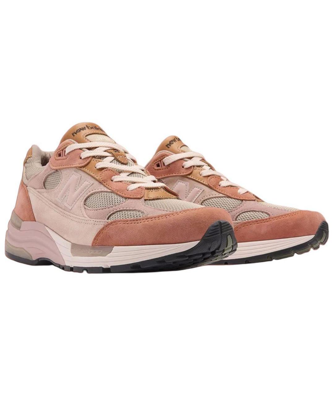 NEW BALANCE Розовые замшевые высокие кроссовки / кеды, фото 4