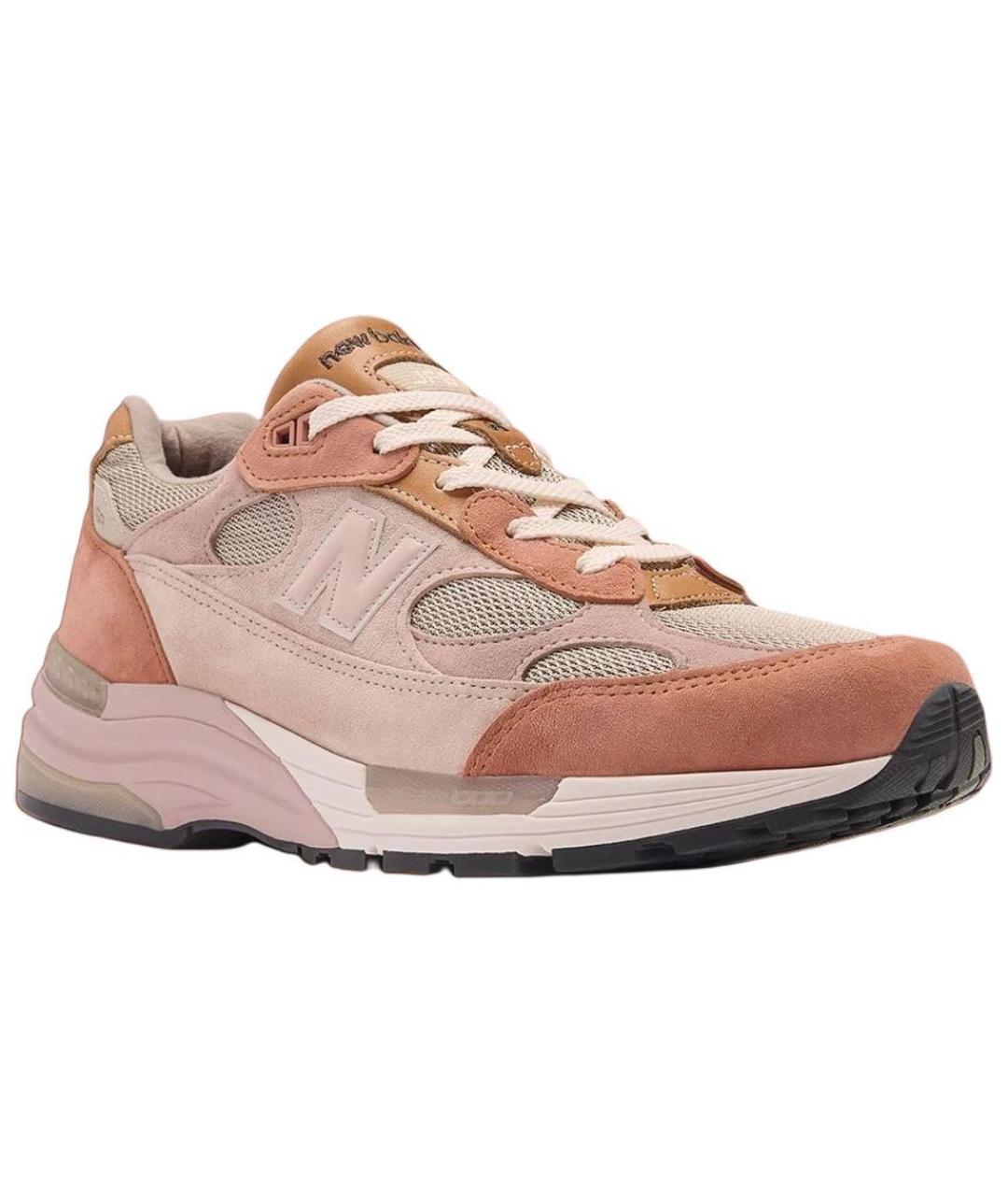 NEW BALANCE Розовые замшевые высокие кроссовки / кеды, фото 3