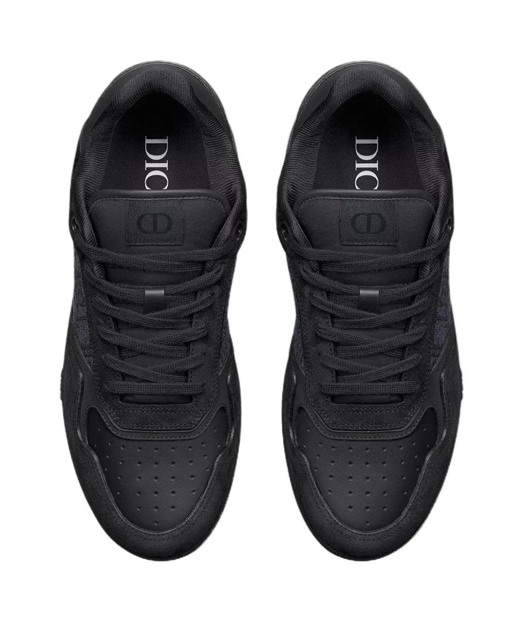 CHRISTIAN DIOR Черные кожаные низкие кроссовки / кеды, фото 5