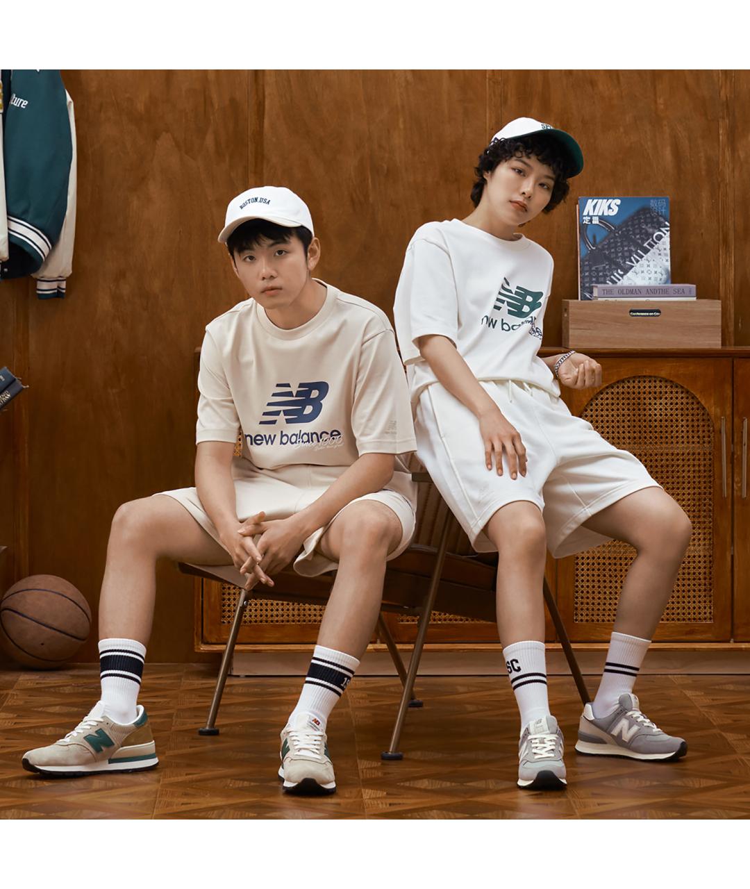 NEW BALANCE Бежевые замшевые высокие кроссовки / кеды, фото 6