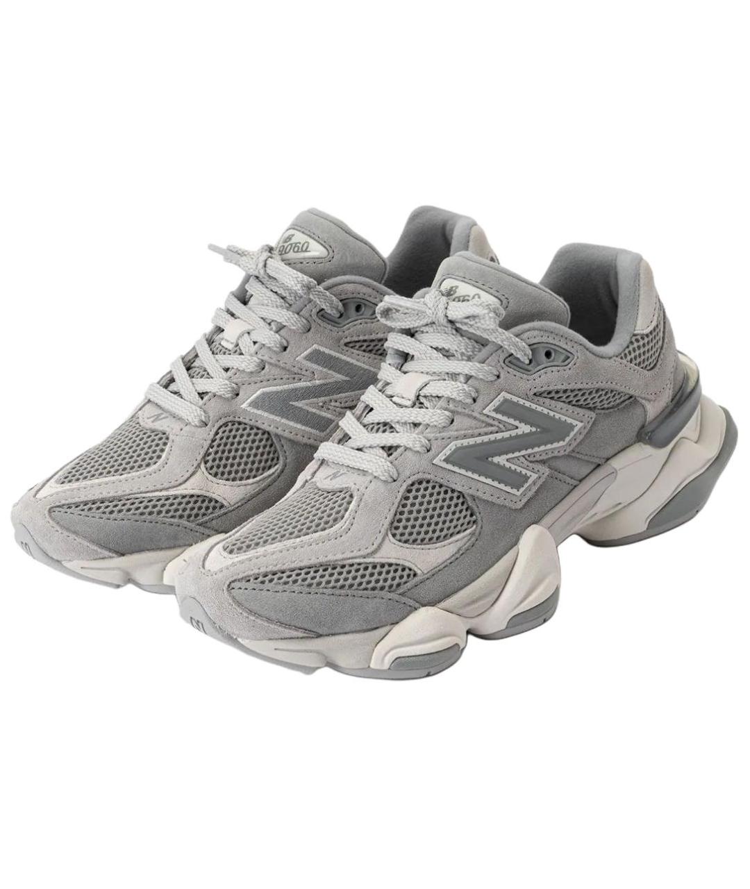 NEW BALANCE Серые замшевые высокие кроссовки / кеды, фото 2