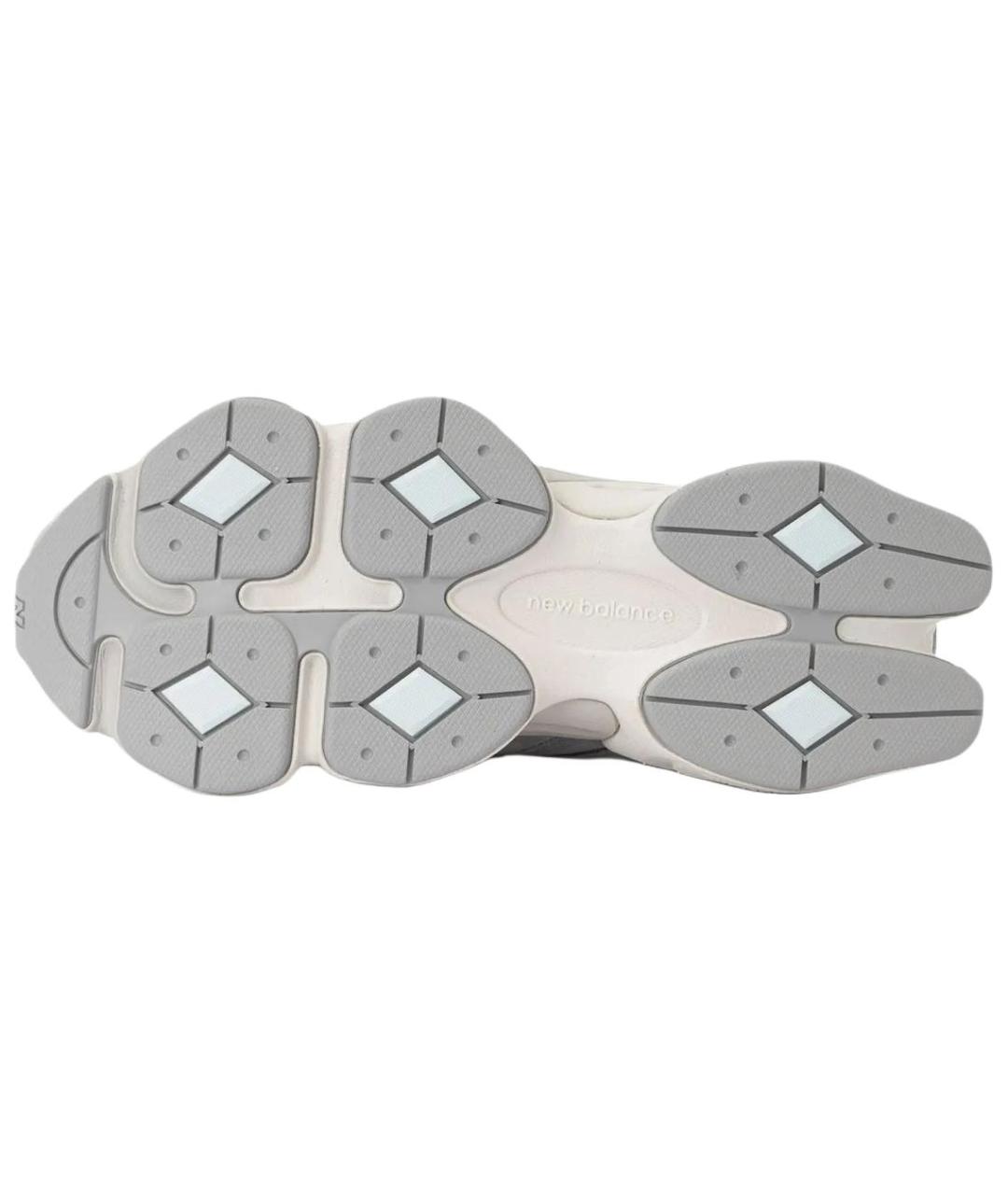 NEW BALANCE Серые замшевые высокие кроссовки / кеды, фото 4