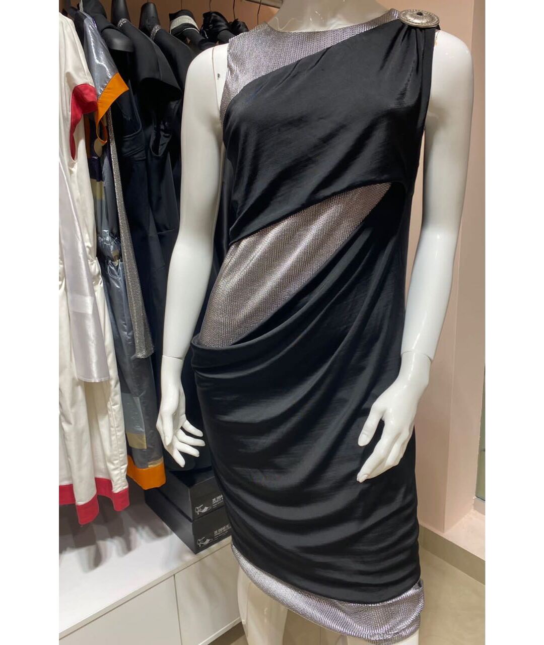 KARL LAGERFELD Черное вискозное платье, фото 5