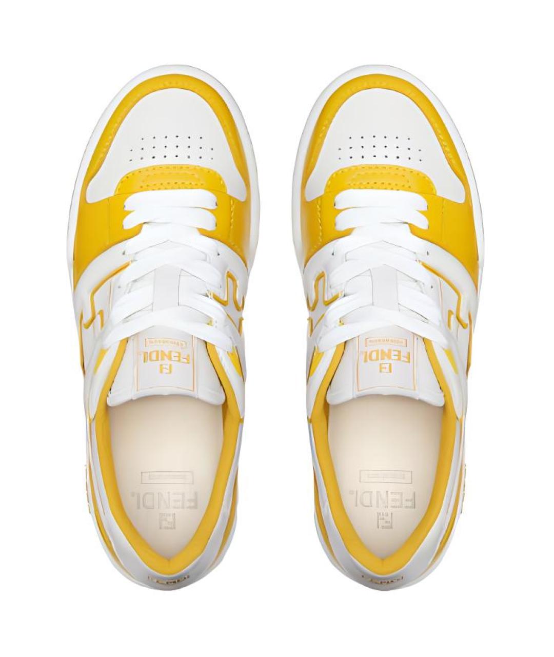 FENDI Кожаные низкие кроссовки / кеды, фото 5