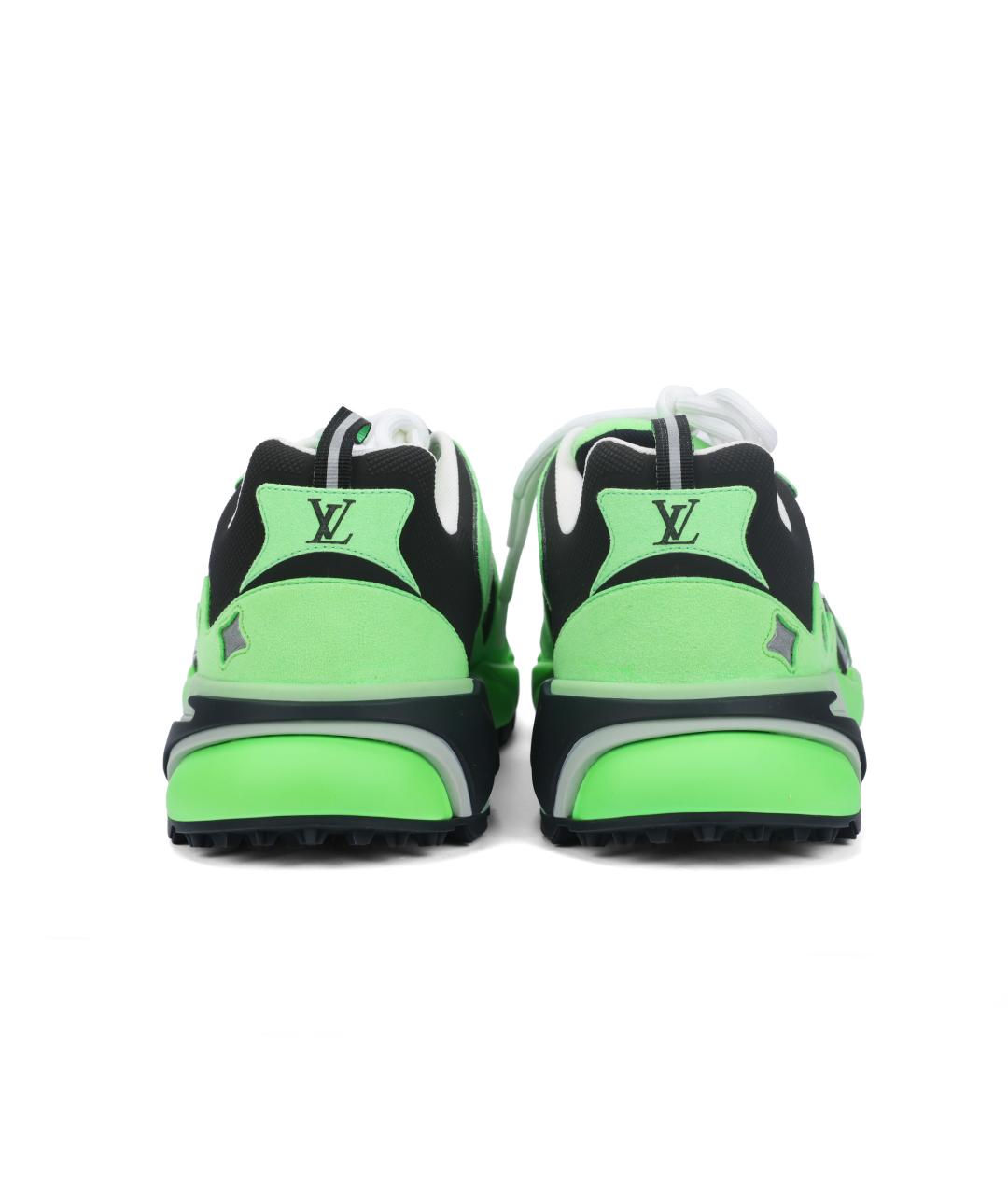 LOUIS VUITTON Зеленые низкие кроссовки / кеды, фото 4