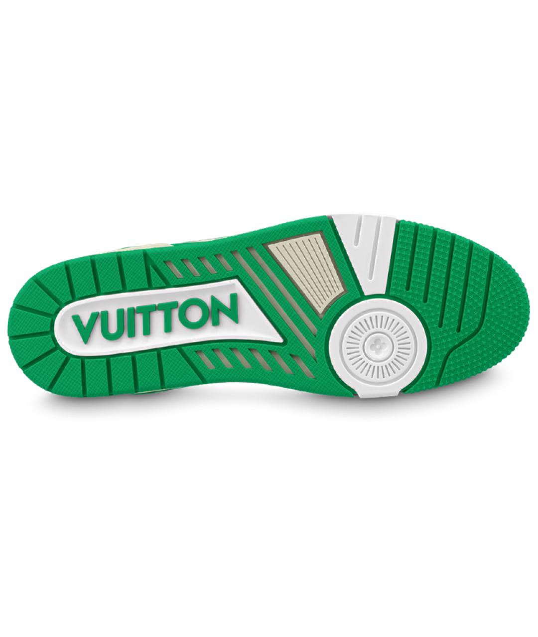 LOUIS VUITTON Белые кожаные кроссовки, фото 5