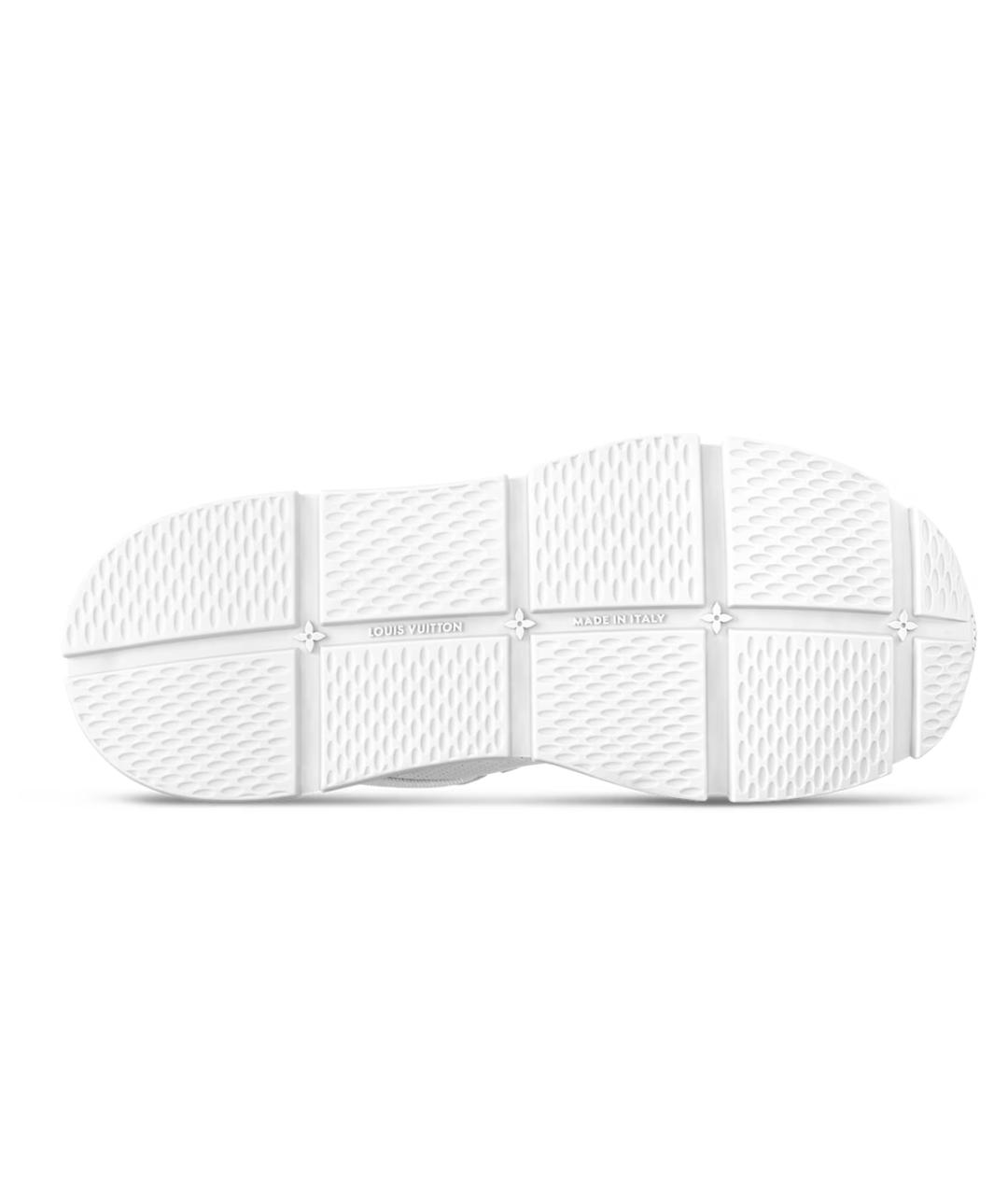 LOUIS VUITTON Синие кожаные низкие кроссовки / кеды, фото 4