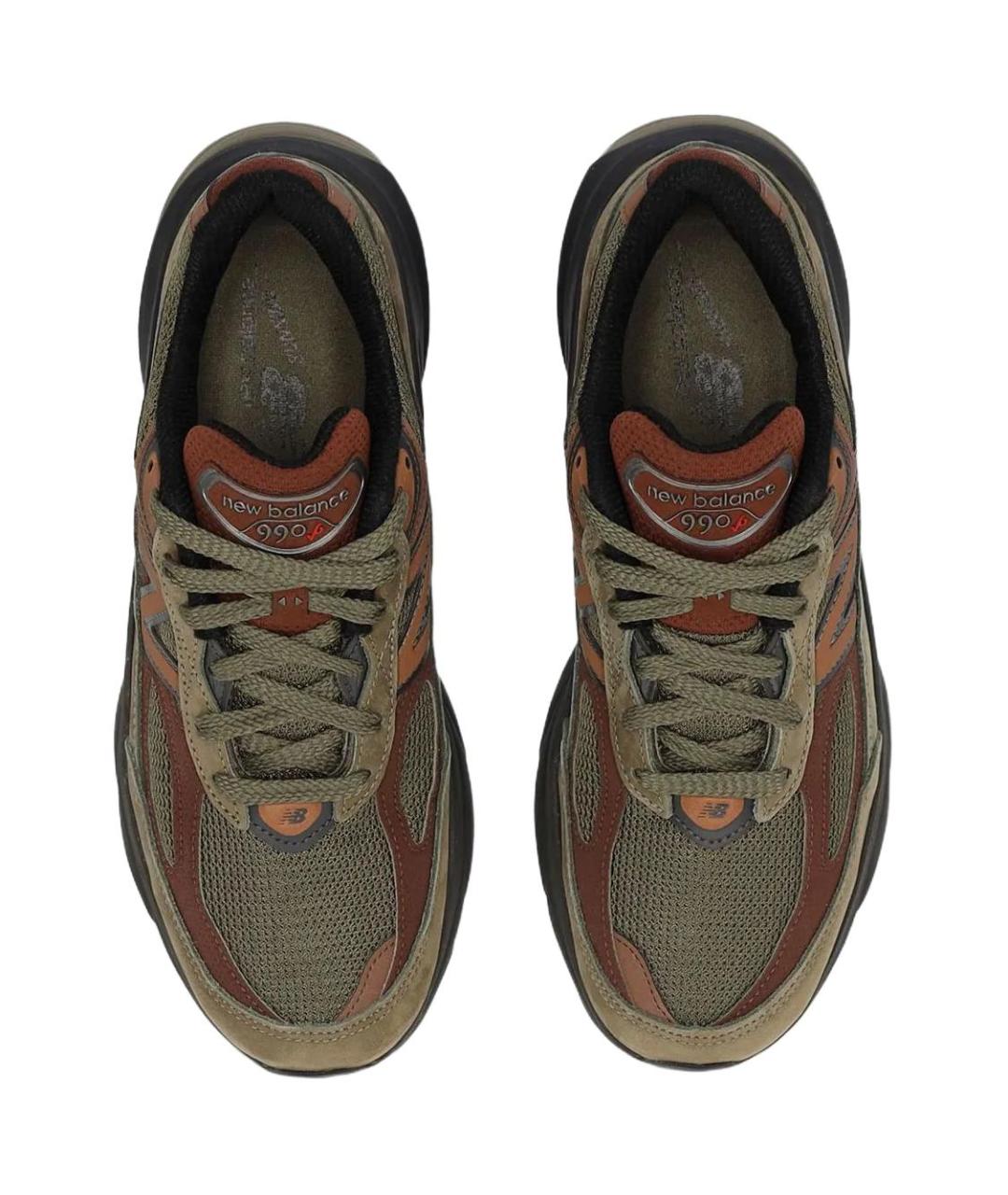 NEW BALANCE Коричневые текстильные кроссовки, фото 5