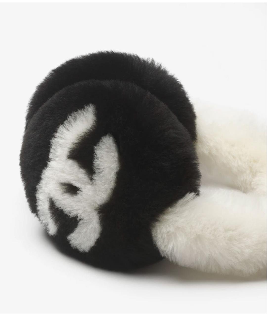 CHANEL Белые шерстяные наушники, фото 2