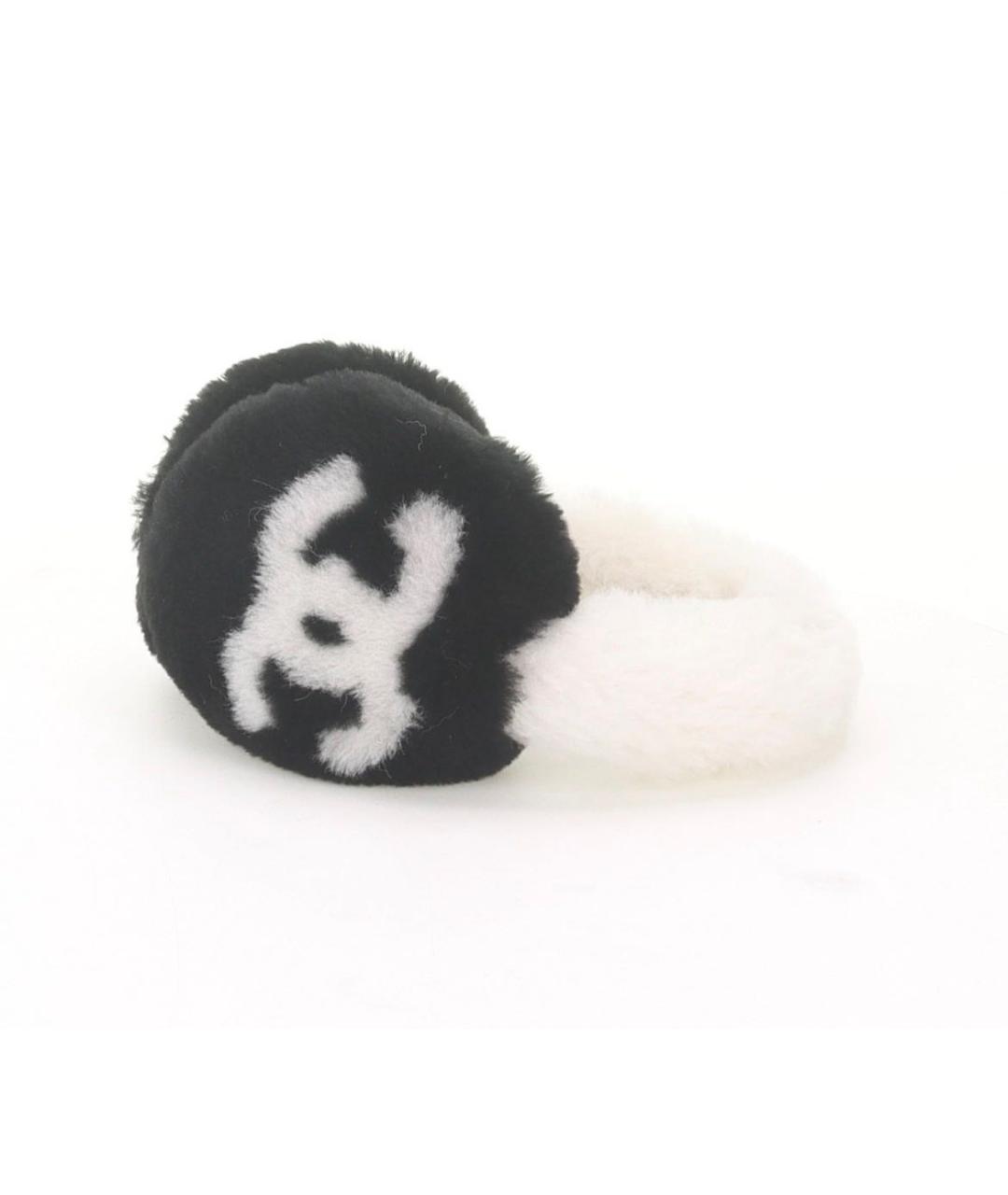 CHANEL Белые шерстяные наушники, фото 3