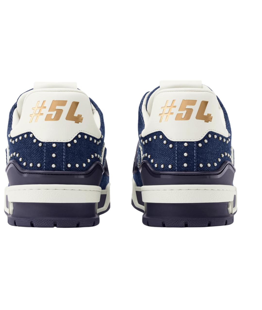 LOUIS VUITTON Синие низкие кроссовки / кеды, фото 5