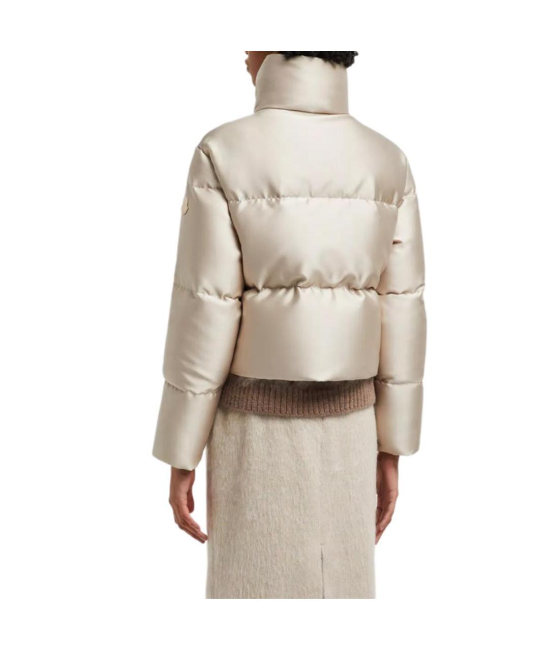 MONCLER Бежевый пуховик, фото 4