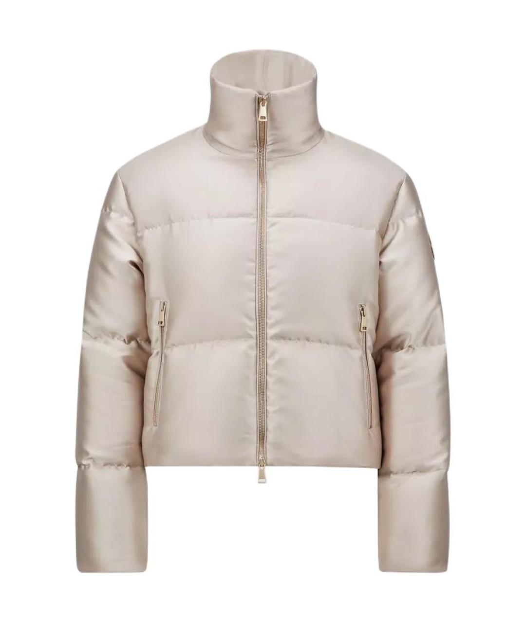 MONCLER Бежевый пуховик, фото 1
