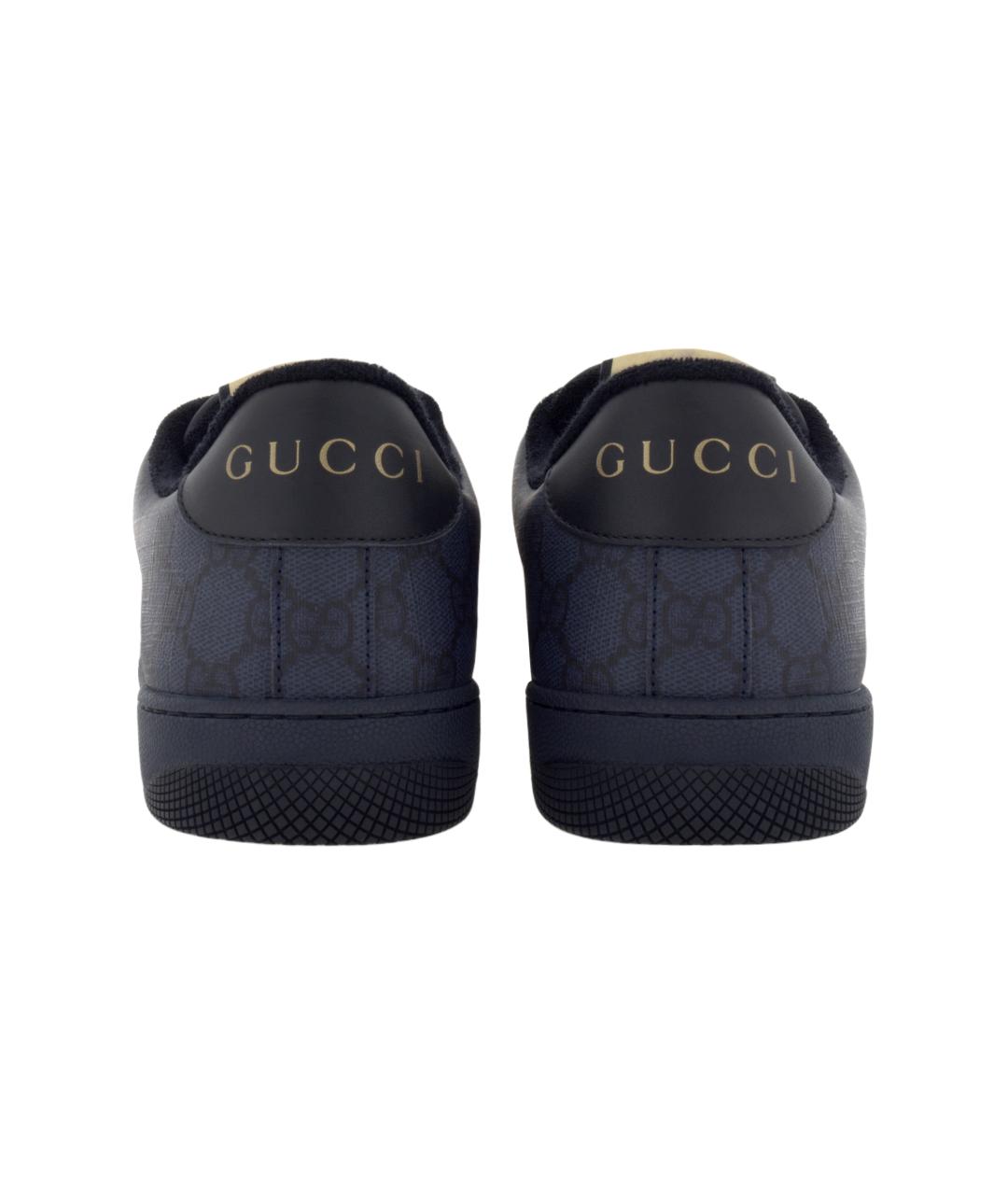 GUCCI Синие низкие кроссовки / кеды, фото 5