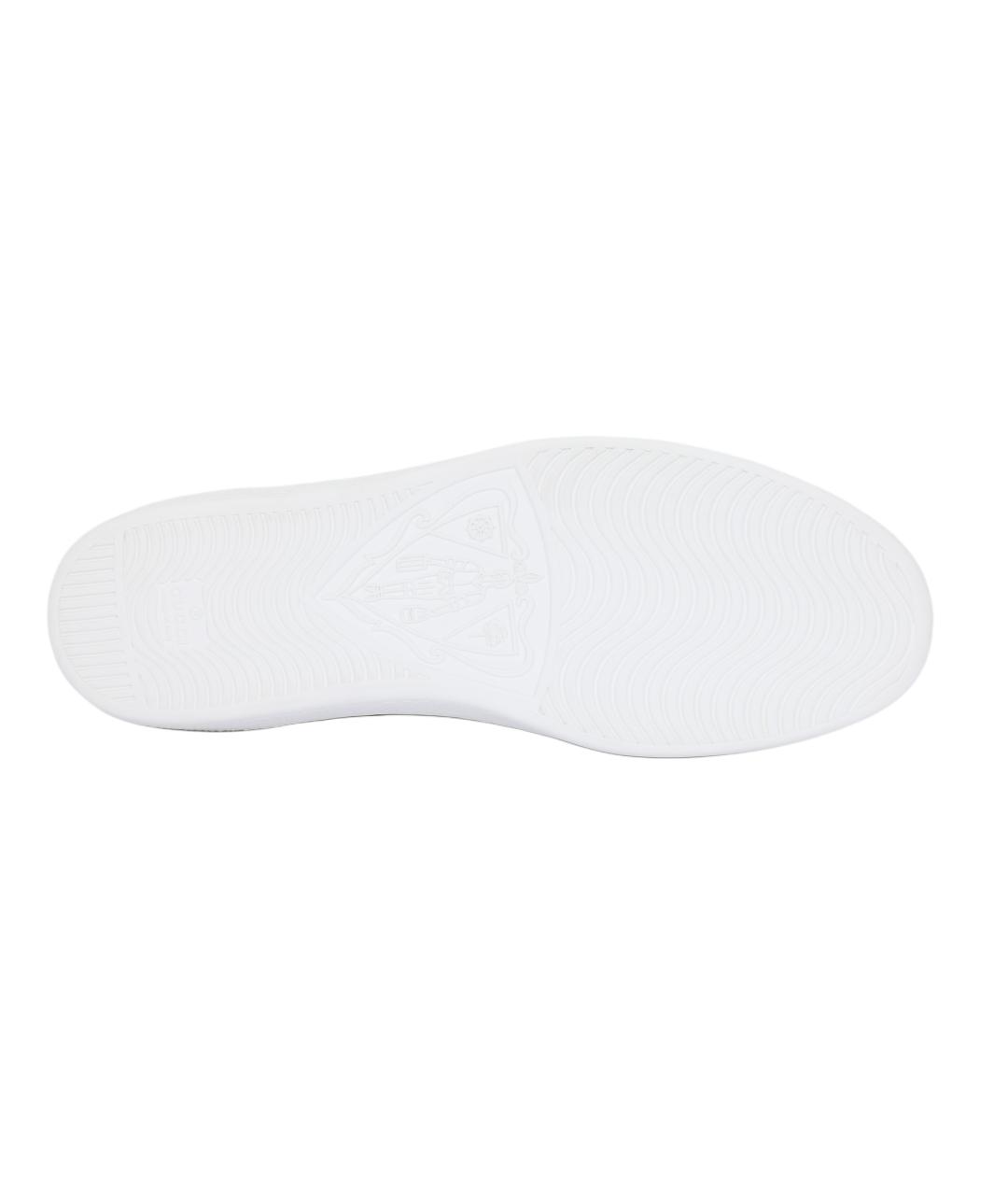 GUCCI Белые кожаные низкие кроссовки / кеды, фото 5