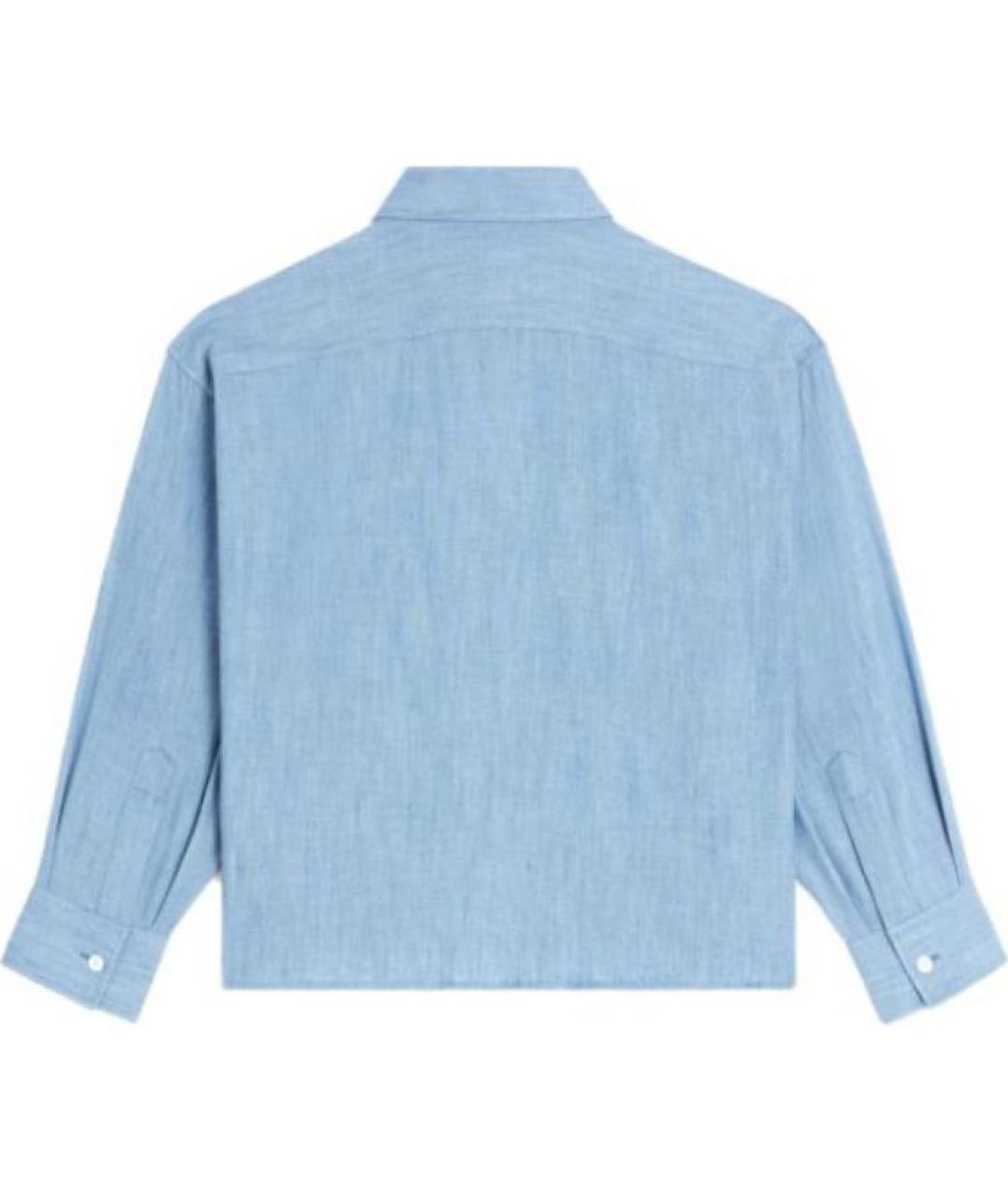 CELINE Синяя хлопковая рубашка, фото 2