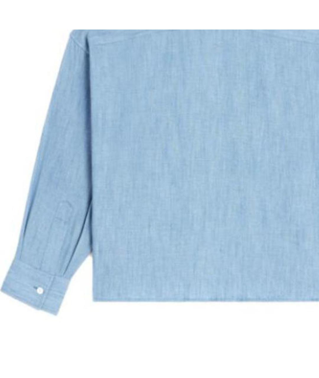 CELINE Синяя хлопковая рубашка, фото 4