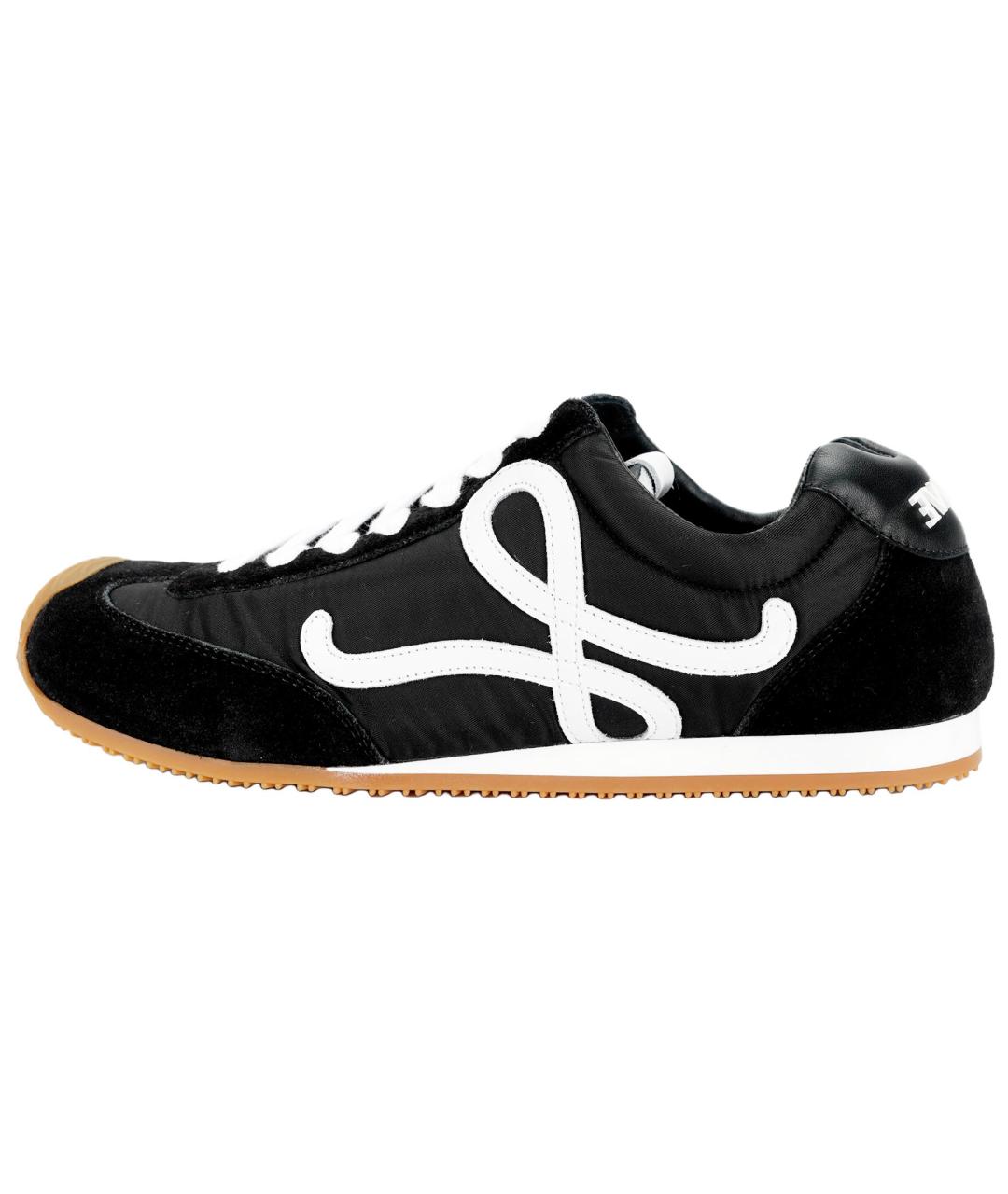 LOEWE Черные низкие кроссовки / кеды, фото 2