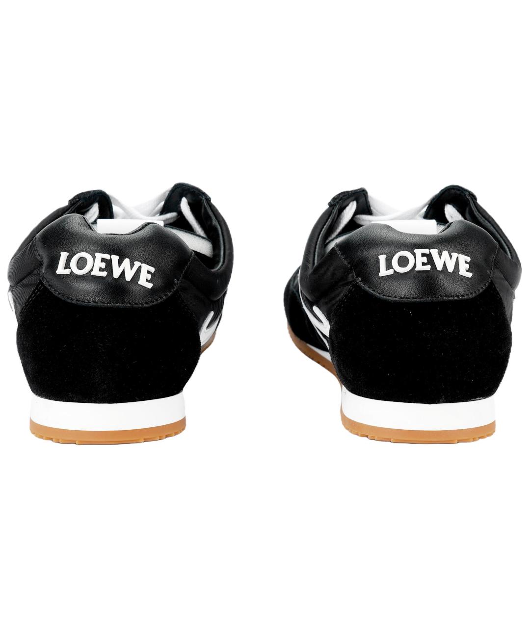 LOEWE Черные низкие кроссовки / кеды, фото 4